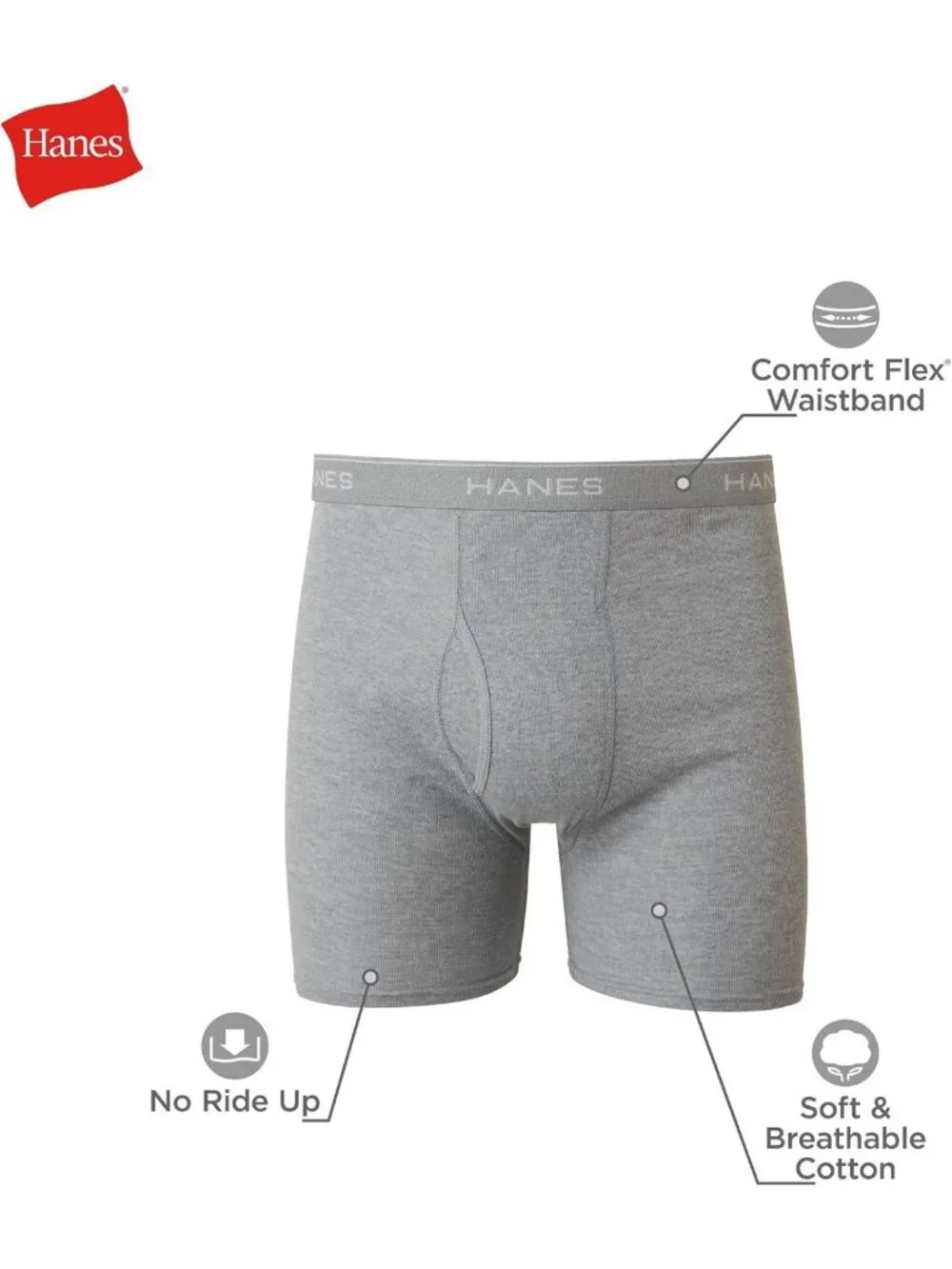 Cool & Breathable Men's Boxer Briefs Pack | Moisture-Wicking, No Ride Up Comfort